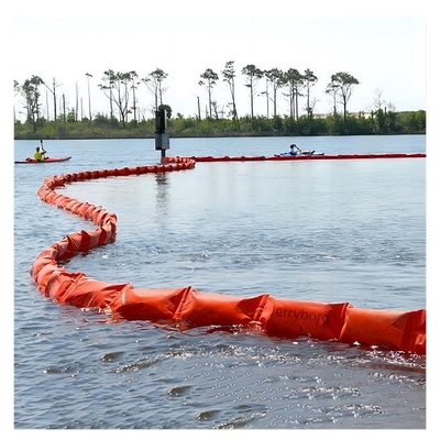 Orange Floating PVC Containment Boom for Water Field Spill Leakage