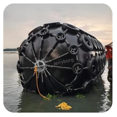 Marine Hull Fender Docking Fender for Ship Net Type Pneumatic Rubber Fender