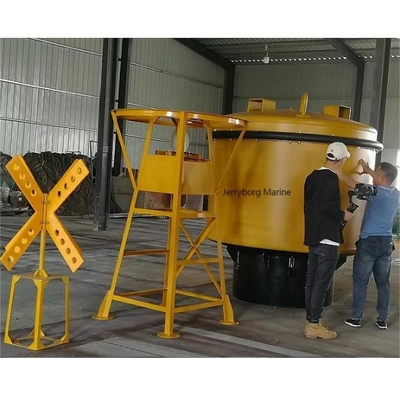 Marine Floating Steel Navigation Buoy with Solar Panel and LED Light