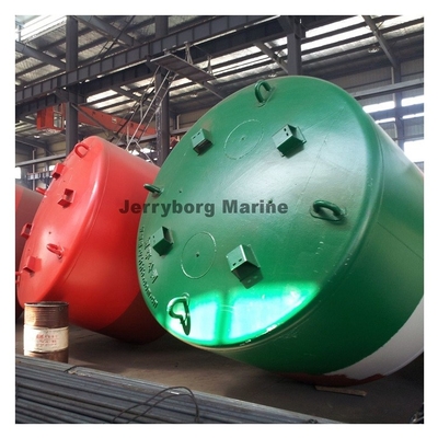 Marine Floating Steel Navigation Buoy with Solar Panel and LED Light