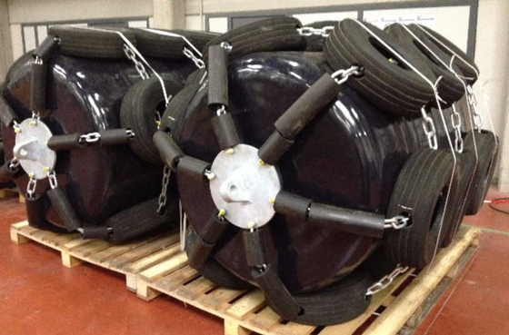 Manufacture Polyurethane EVA foam filled Fender for boat and yacht used for ship to ship