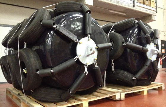 Manufacture Polyurethane EVA foam filled Fender for boat and yacht used for ship to ship