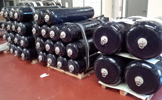 Manufacture Polyurethane EVA foam filled Fender for boat and yacht used for ship to ship