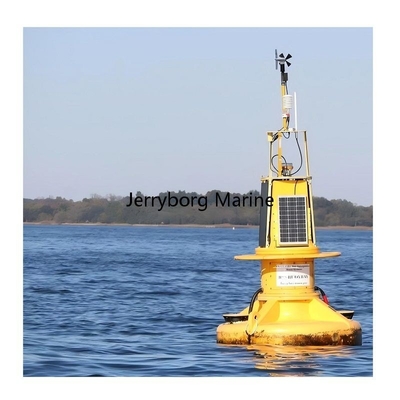 Long-Lasting LLDPE Material Floating Buoy With Top Mark with Reflective Strips For Navigation