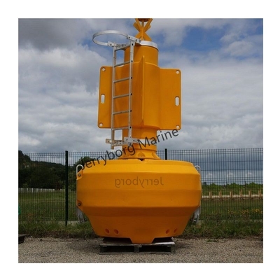 Heavy-Duty Material LLDPE Buoy With Top Mark &amp; Solat Light for Industrial Marine Applications