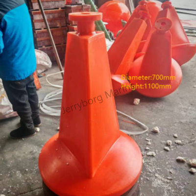 High-Performance Material LLDPE Buoy  With Top Mark for Coastal Navigation &amp; Warning
