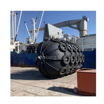 Durable Yokohama Type Rubber Fender with Tyre Chain Net Boat Bumper