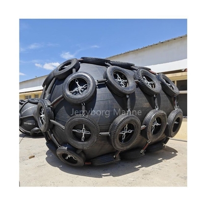 Durable Yokohama Type Rubber Fender with Tyre Chain Net Boat Bumper