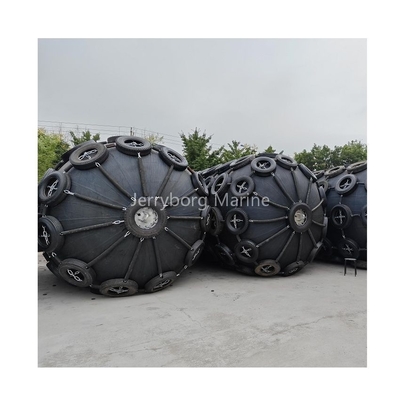 Factory Price Inflatable Rubber Fender With Tyre Chain Net Support BV Test
