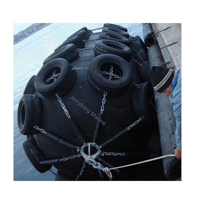 Factory Price Inflatable Rubber Fender With Tyre Chain Net Support BV Test