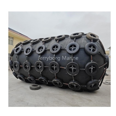Factory Price Inflatable Rubber Fender With Tyre Chain Net Support BV Test