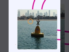 Marine plastic warning buoy steel floating mooring buoy navigation buoy